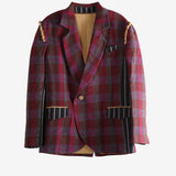 Red jacket, front view