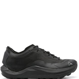 Black sneaker, front view