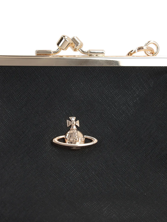 Close up of the black bag, showing texture of the polyurethane