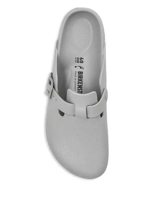 Grey sandal, front view