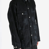 Black jackets worn by a person, showing the jackets fit