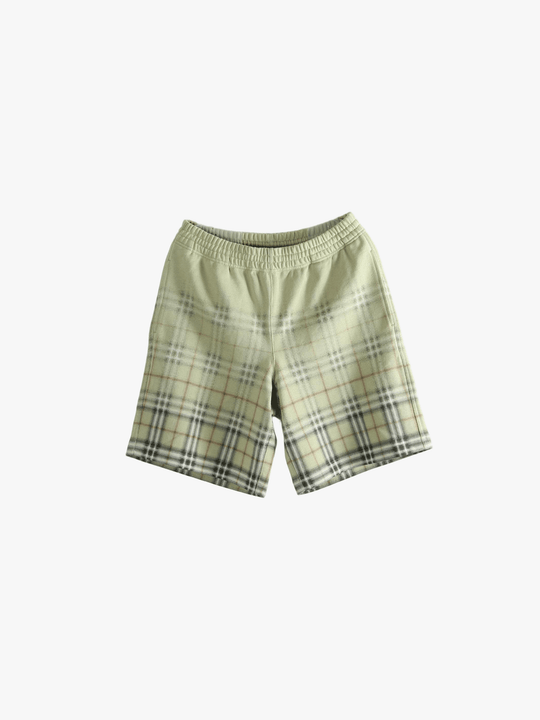 Green shorts, front view