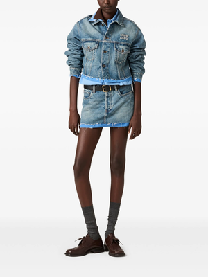 MIU MIU - Women Denim Cropped Jacket