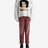 Grey sweater,full body view