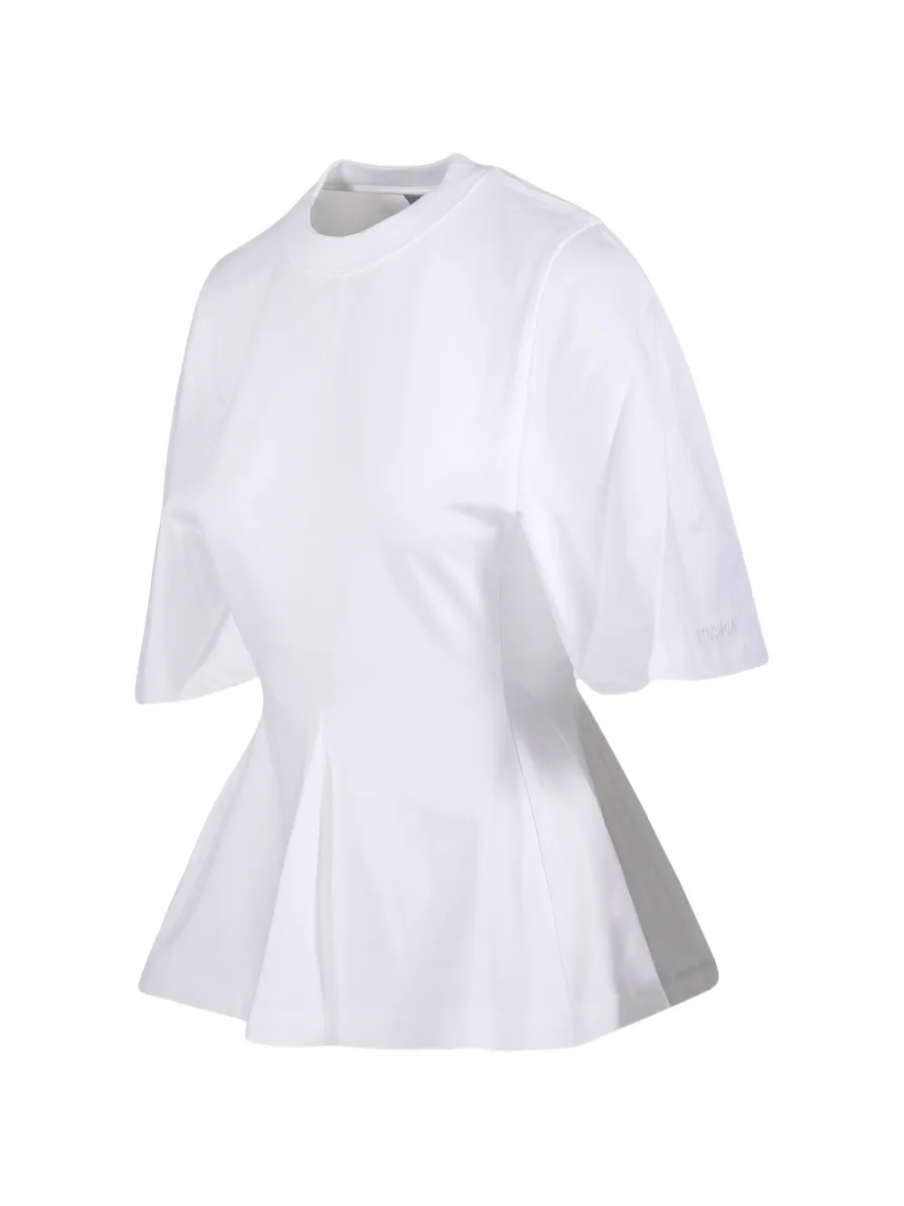 White t-shirt, side view