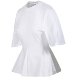 White t-shirt, side view