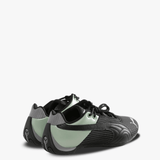 Black sneakers, back view
