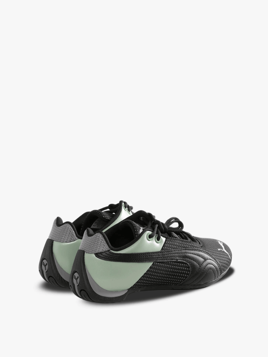 Black sneakers, back view