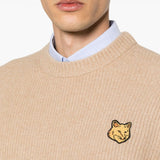 MAISON KITSUNE - Men Tonal Fox Head Patch Comfort Ribbed Jumper