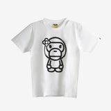 White t-shirts, front view