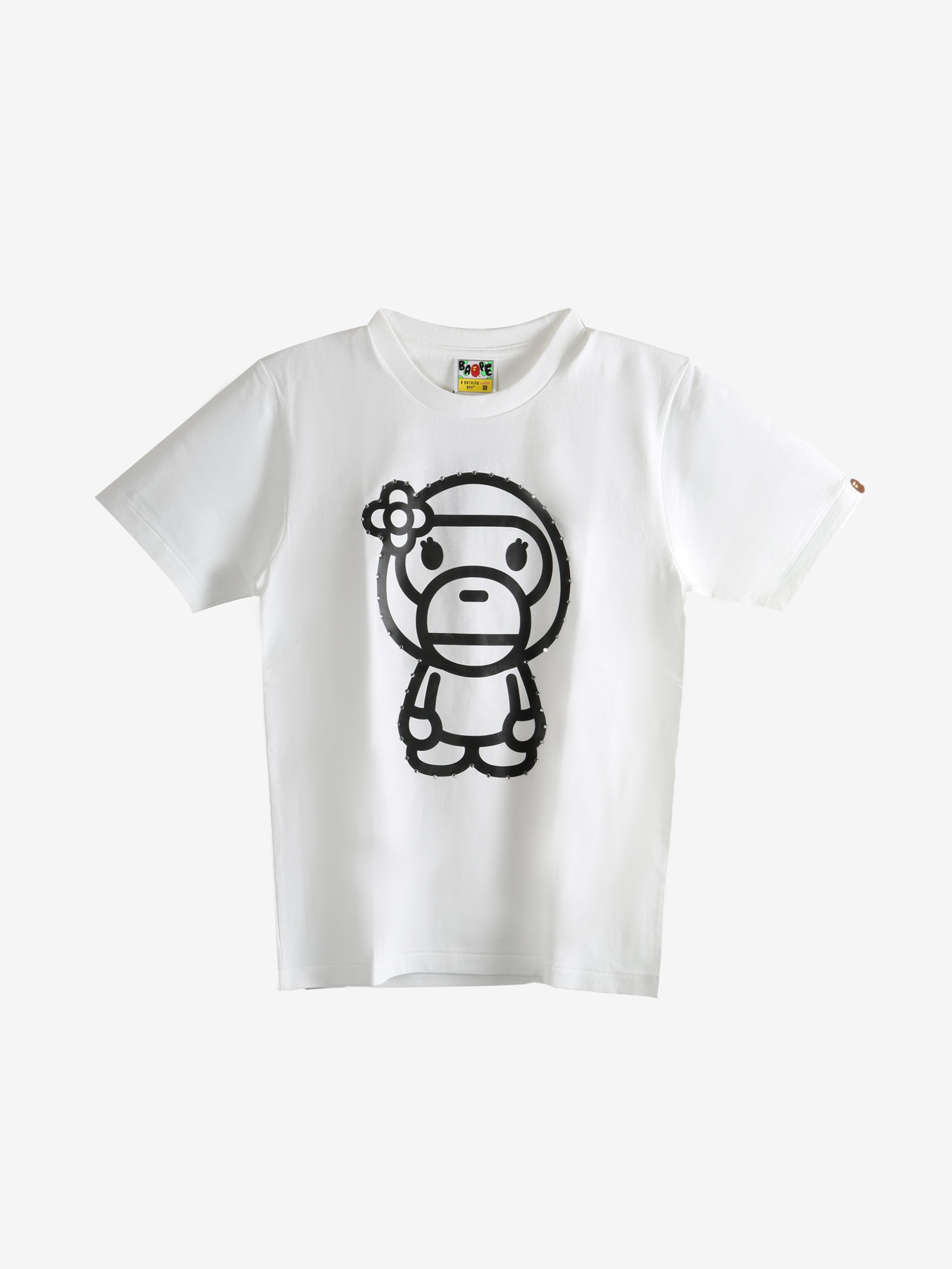 White t-shirts, front view