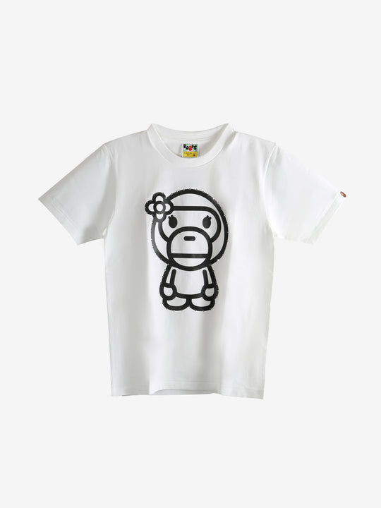 White t-shirts, front view