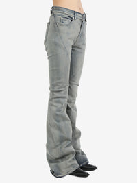 RICK OWENS DRKSHDW - Women Stretch Denim Bias Bootcut Pants