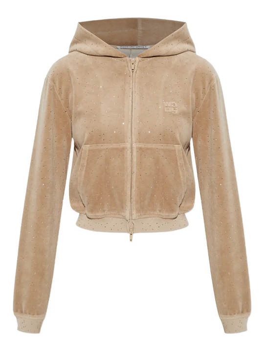 Tan hoodie,front view