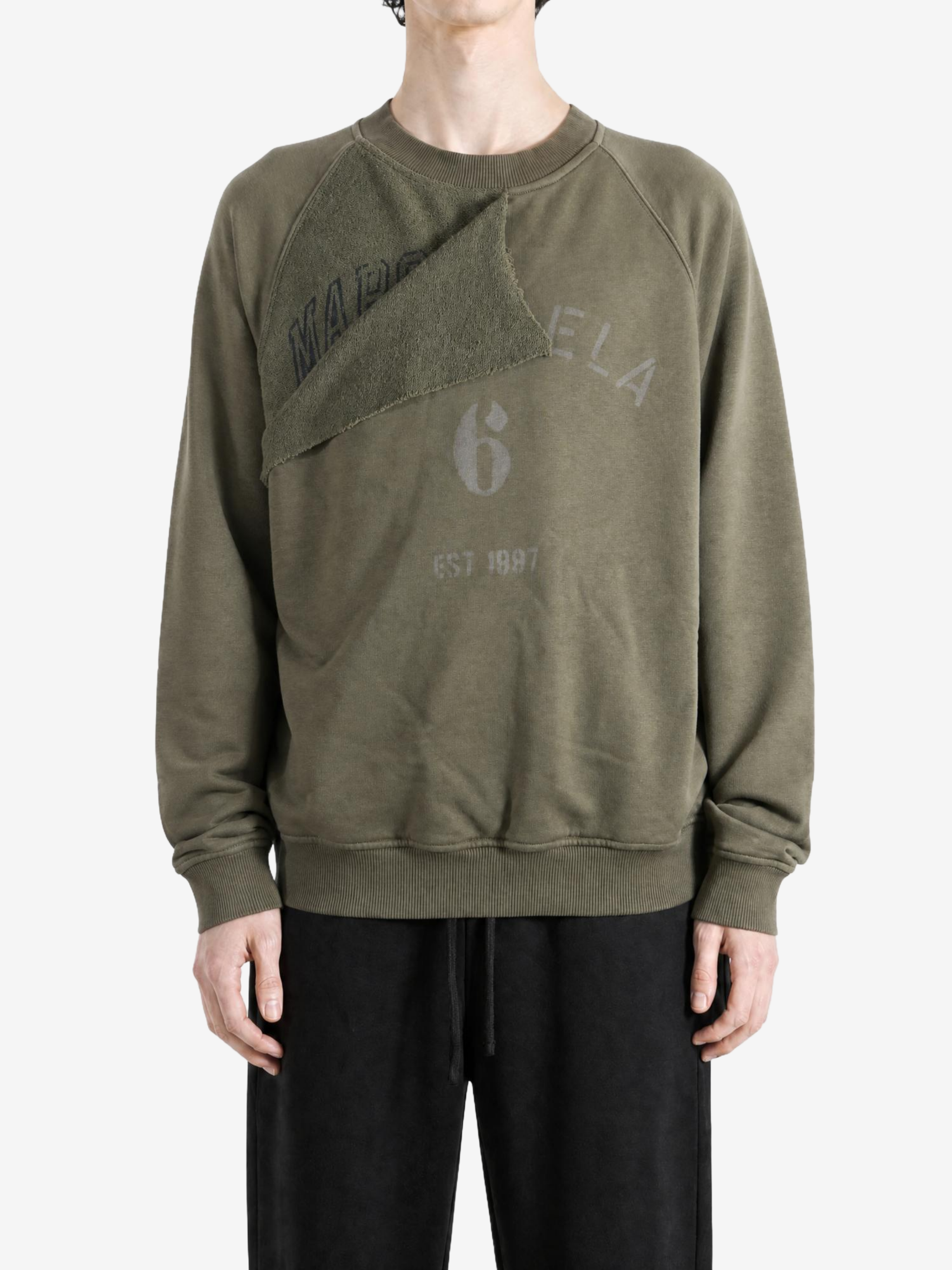 Green hoodie, full body view