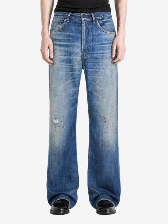 Blue jeans, full body view