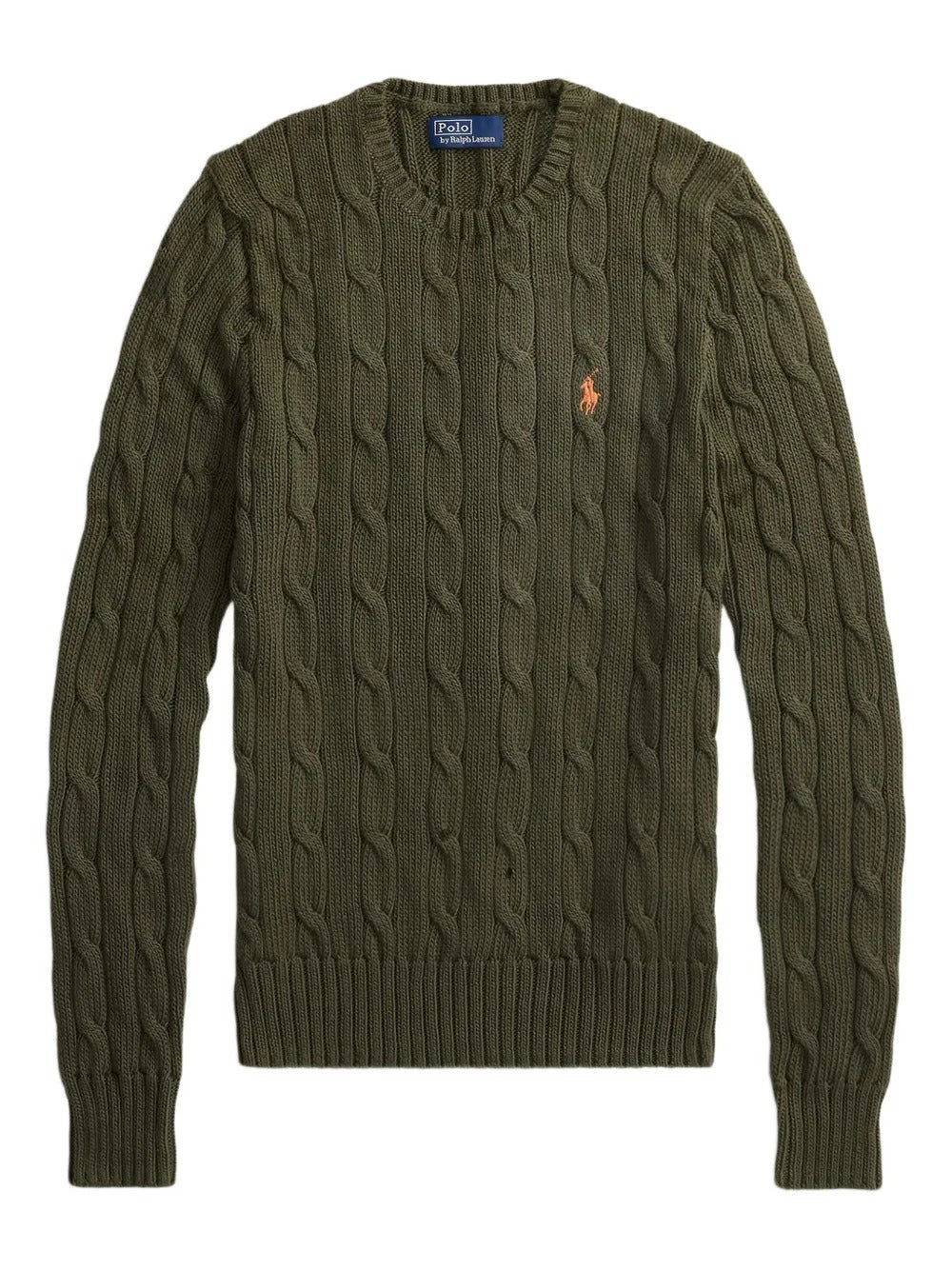 Green pullover, front view