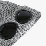 Close up of Grey hat, showing detail