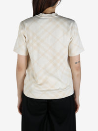 Tan T-shirt, back view