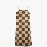 Brown dress, front view