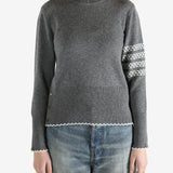 Grey sweats-hoodies worn by a person, showing the cashmere fit