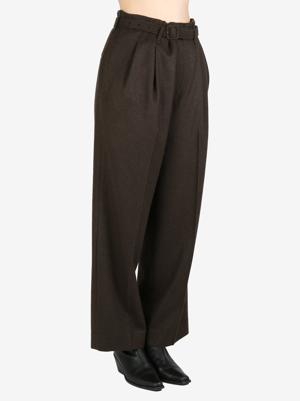 AURALEE - Women Baby Camel Flannerl Slacks