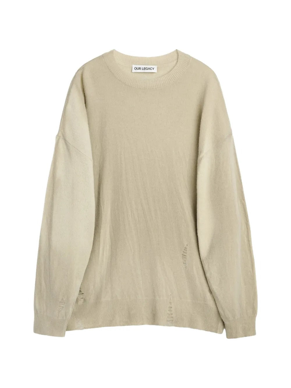 Tan knitwear, front view