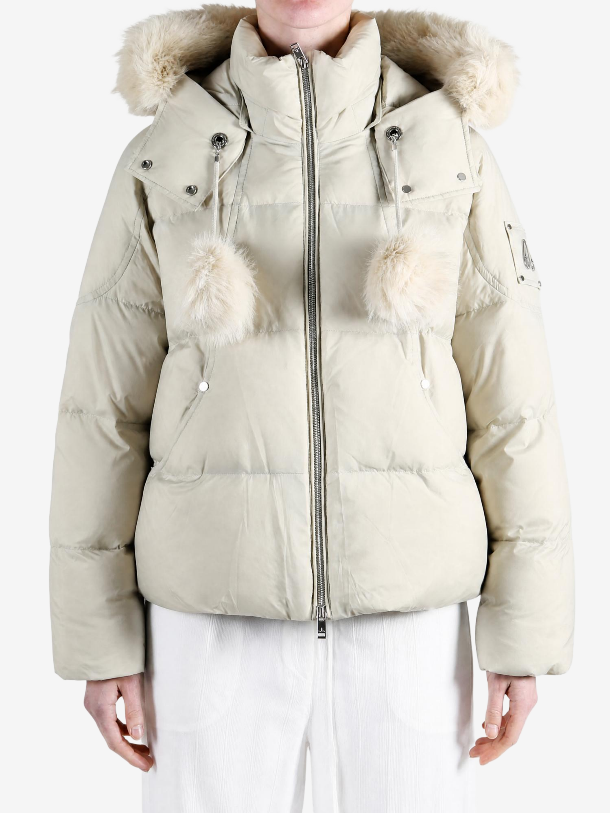 Tan jacket, front view