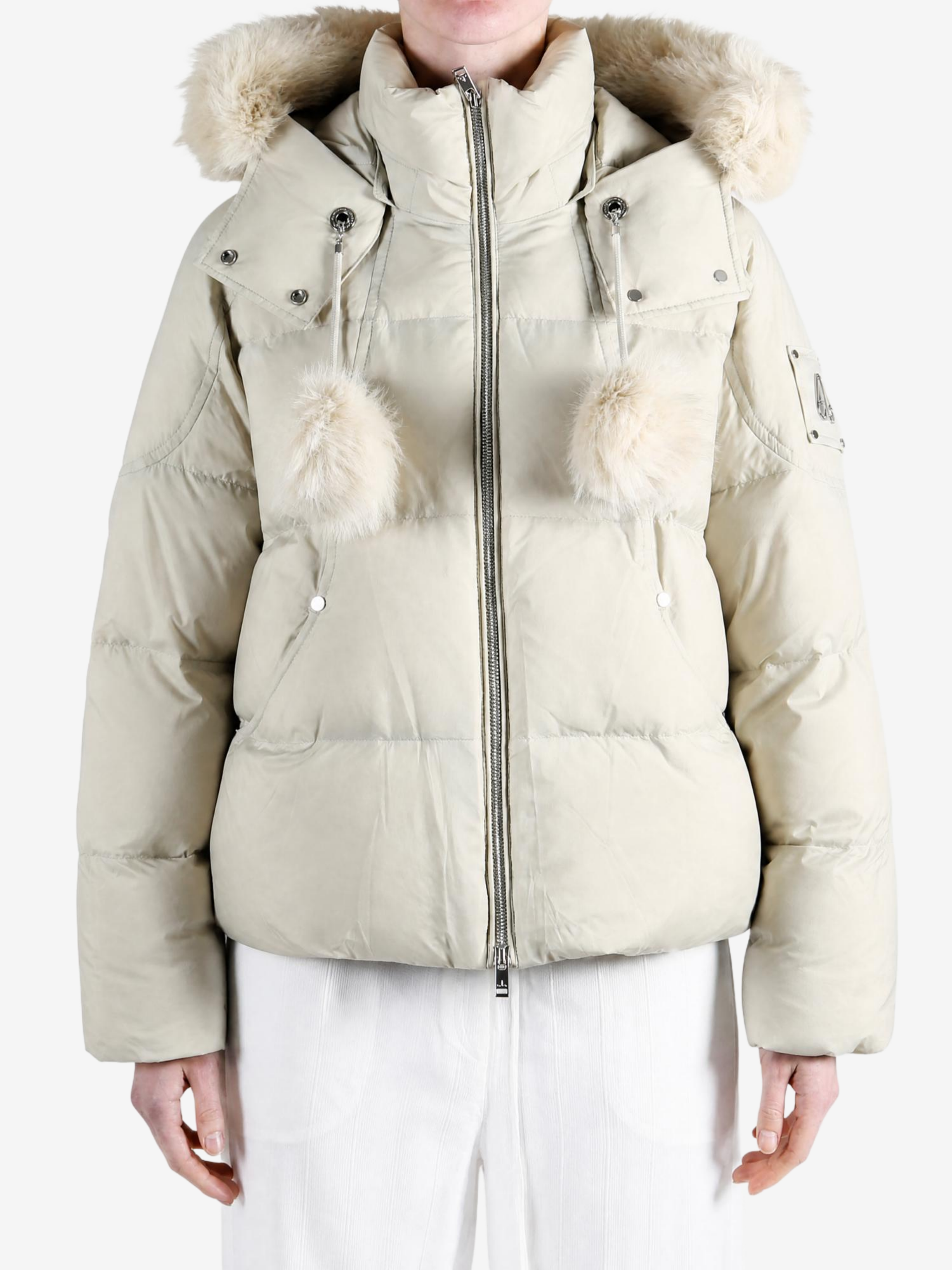Tan jacket, front view
