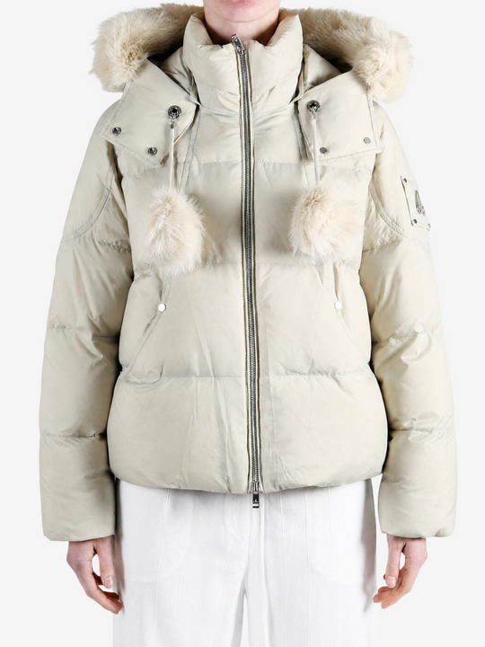 Tan jacket, front view
