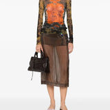 Black top, full body view