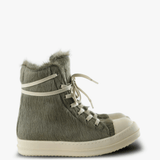 Grey shoes, side view