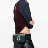 Green accessories, full body view