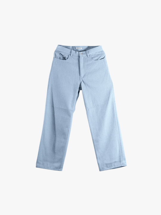 Blue pants, front view