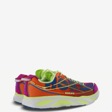Orange shoes, side view