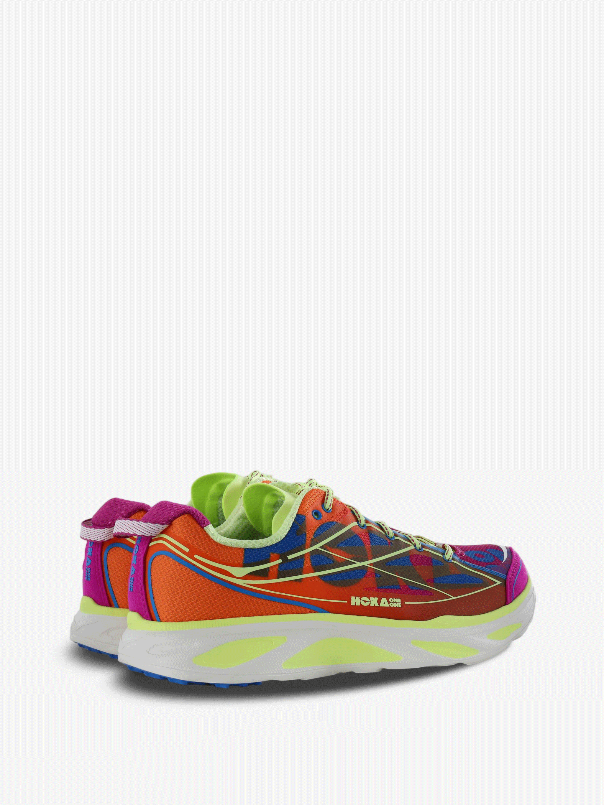 Orange shoes, side view