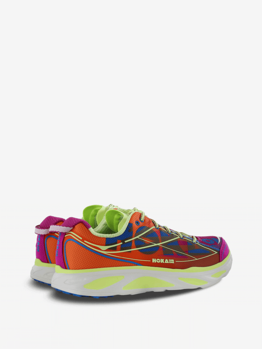Orange shoes, side view