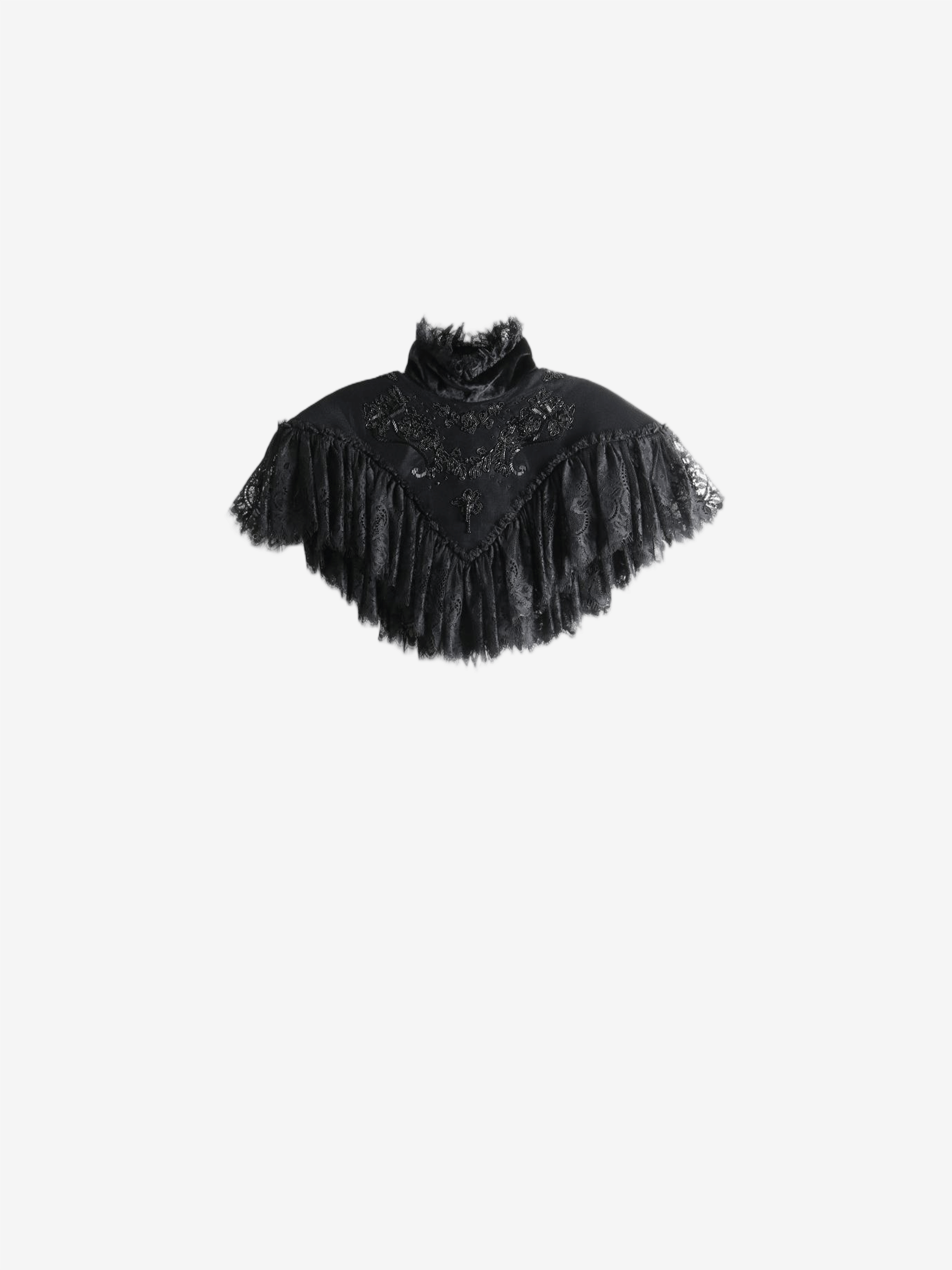 Black scarf, front view