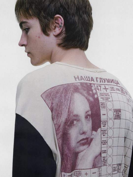 Tan t-shirt worn by a person, showing the t-shirt fit