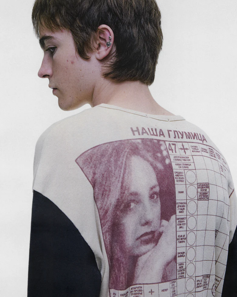 Tan t-shirt worn by a person, showing the t-shirt fit