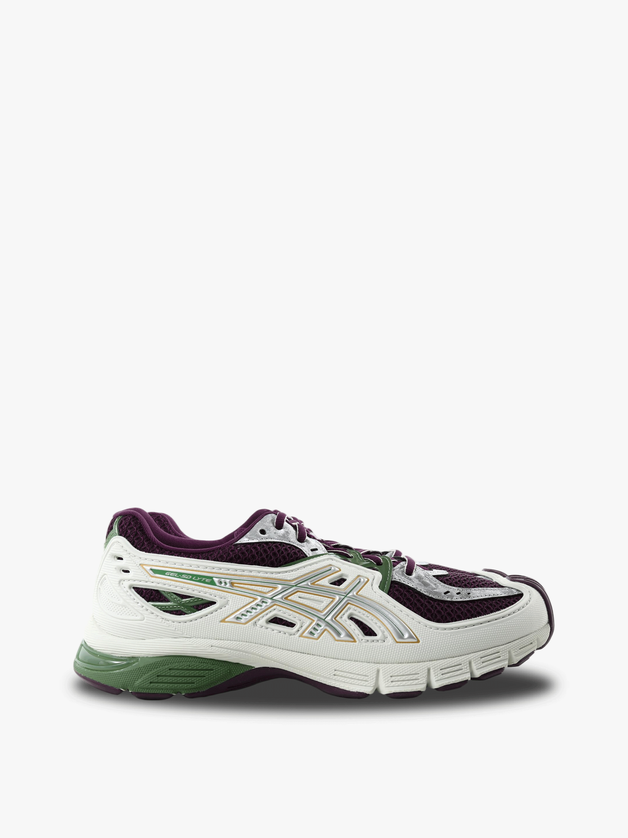 Purple shoes, front view