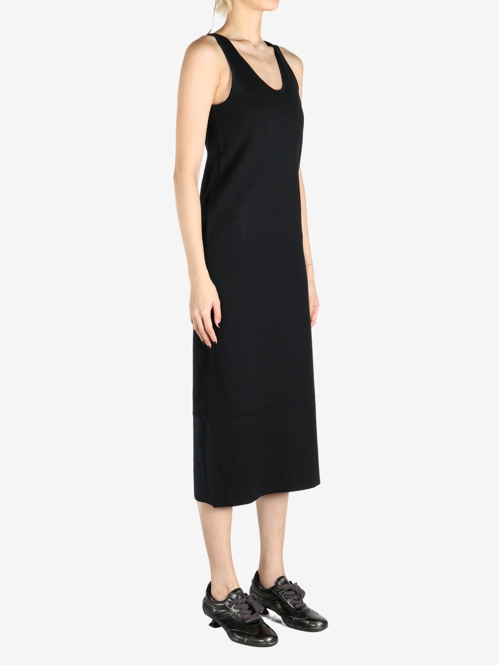 AURALEE - Women Cotton Silk Stretch Double Face Knit Dress