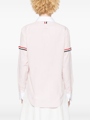 THOM BROWNE - Women Easy Fit Point Collar Shirt