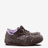 Brown sneakers, front view