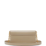Tan accessories, front view