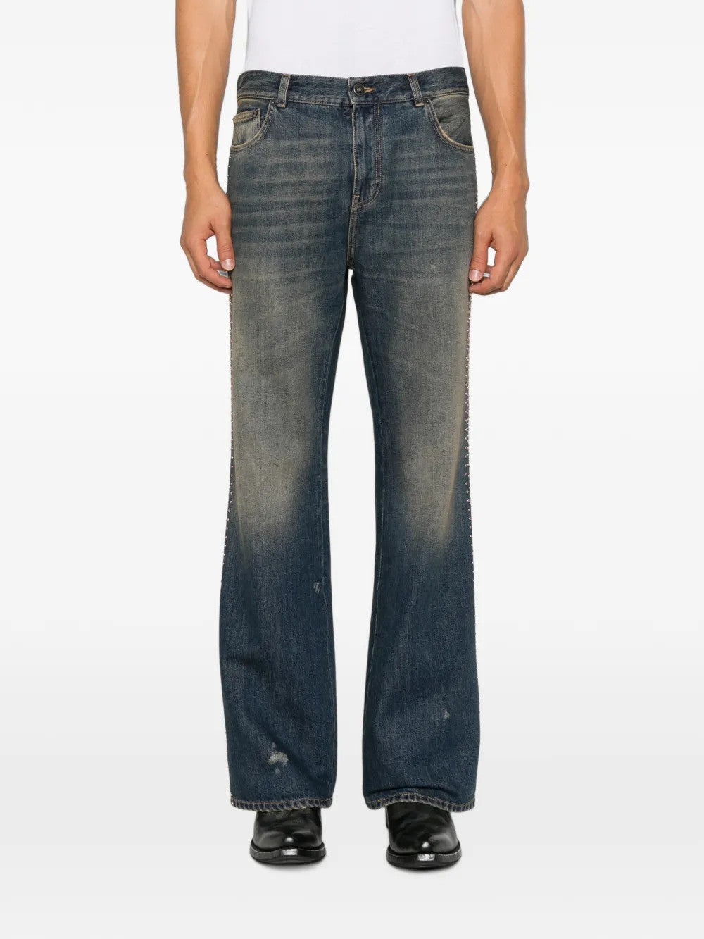 Blue jeans, full body view
