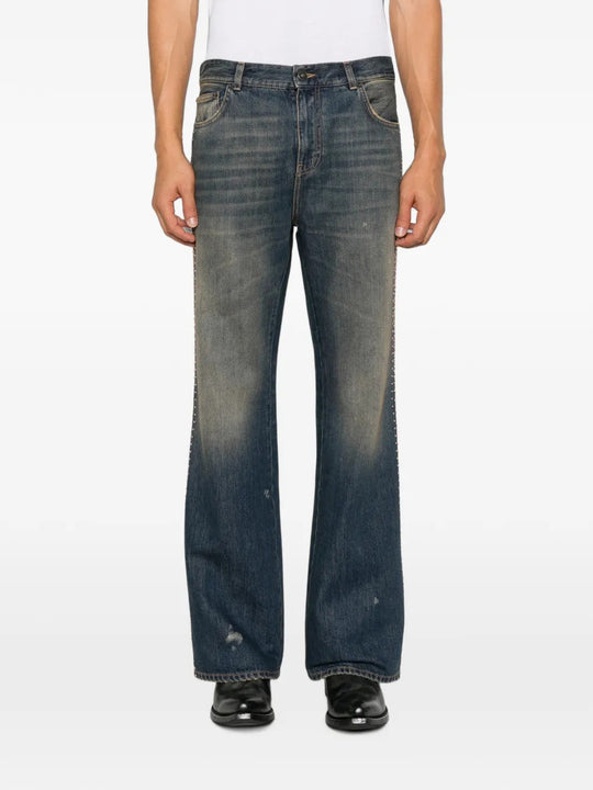 Blue jeans, full body view