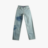 Blue jeans, front view