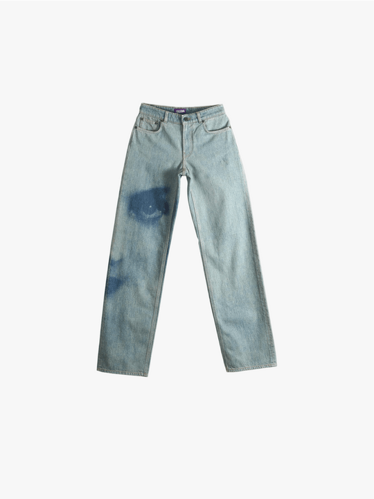 Blue jeans, front view