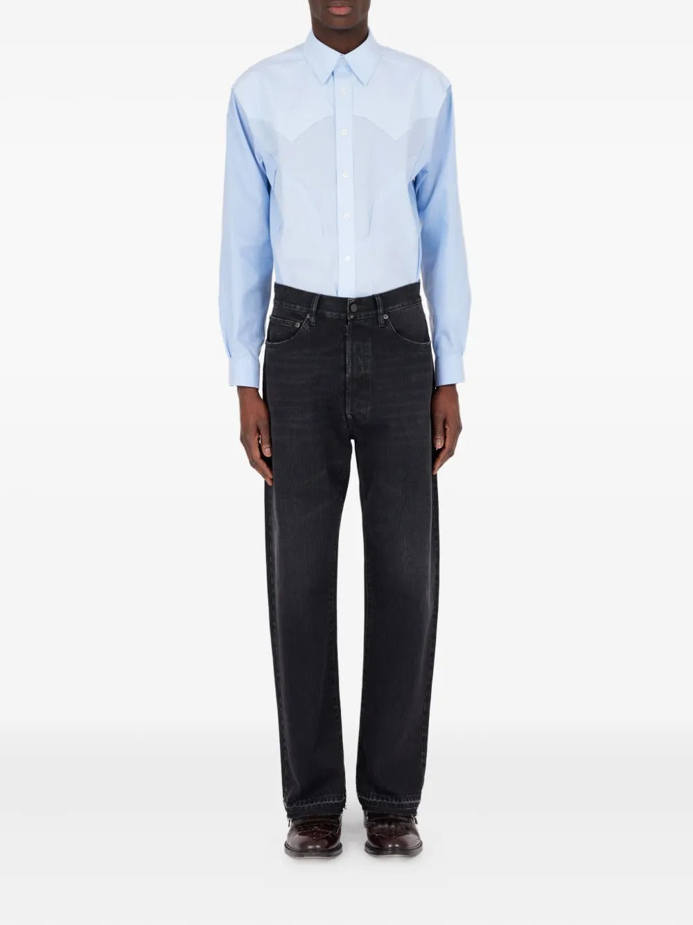Black pants, full body view
